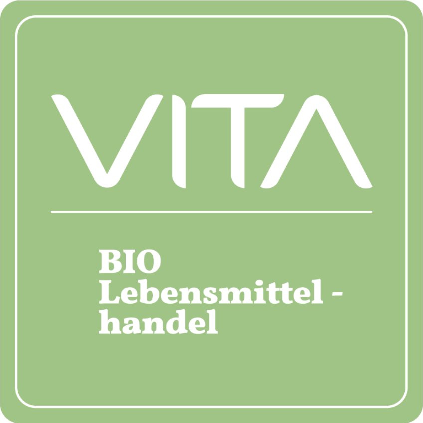 VITA Bio Lebensmittelhandel Logo – Partner von The Happy Beans
