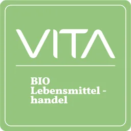 VITA Bio Lebensmittelhandel Logo – Partner von The Happy Beans